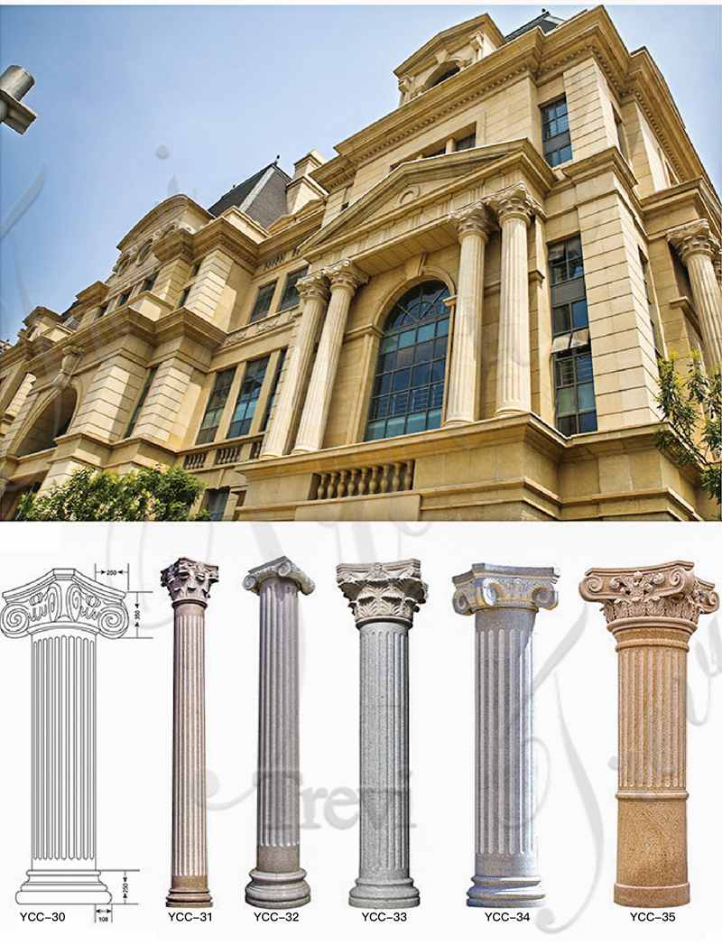 Application of Marble Columns: