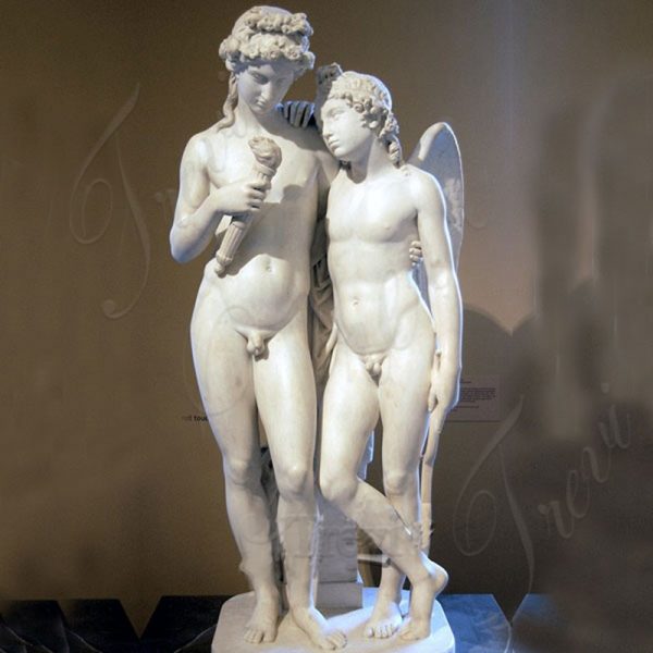 Marble Cupid Statue Cupid kindling the Torch of Hymen For Sale MOKK-267