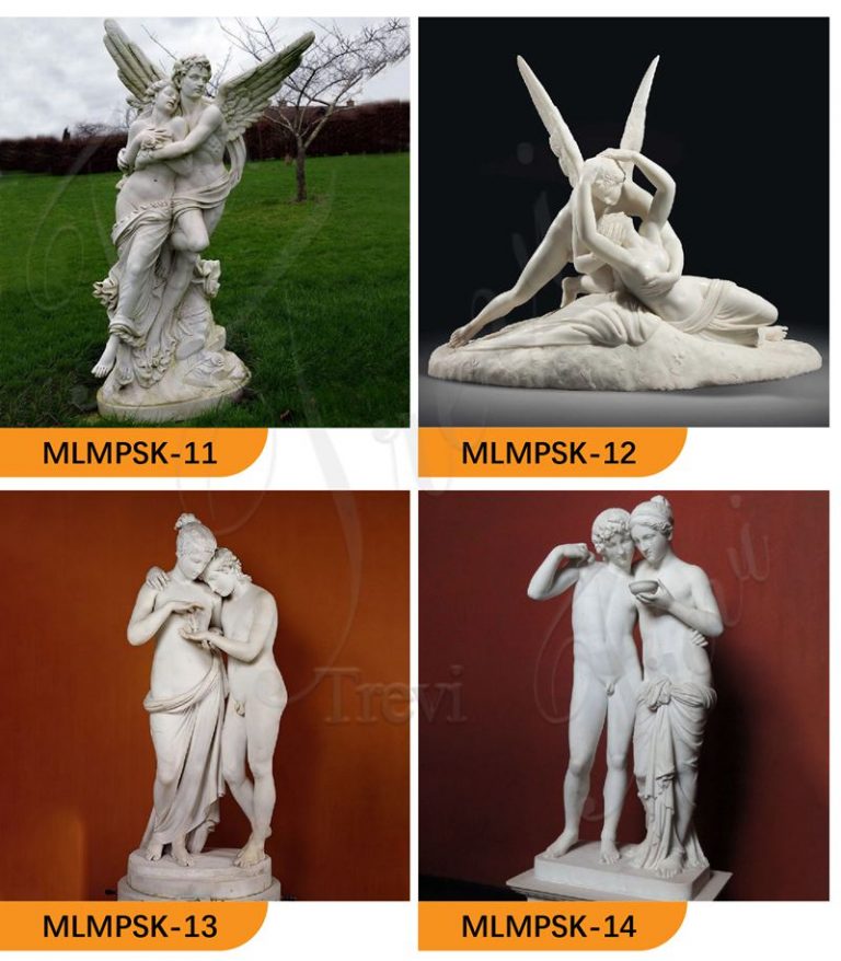 Marble Cupid Statue Cupid kindling the Torch of Hymen For Sale MOKK267