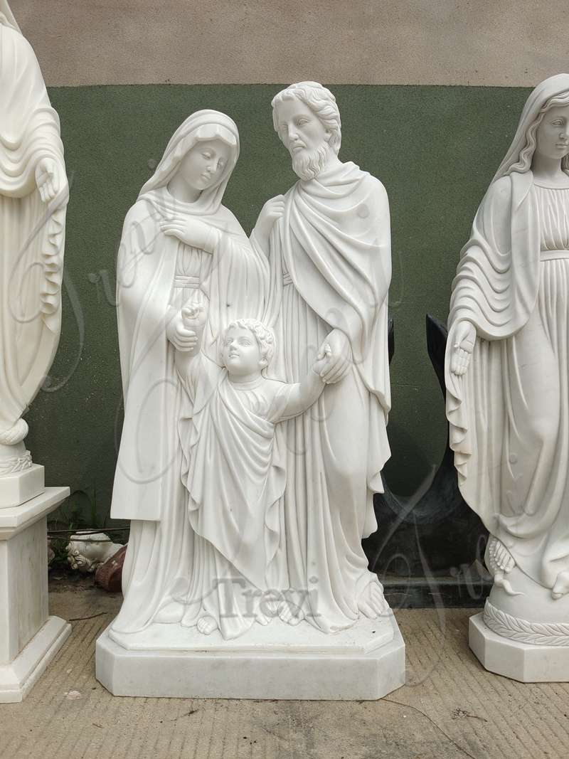 Holy Family Garden Statue Details: