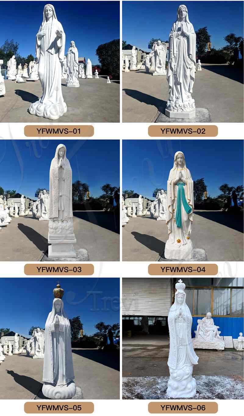 Outdoor Mother Mary Statue Description: