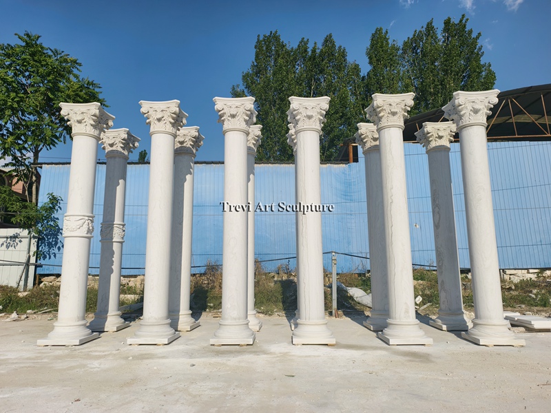 marble outdoor ancient roman pillars for sale