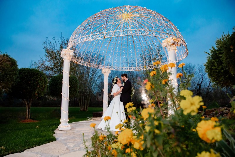 personalized marble wedding gazebo