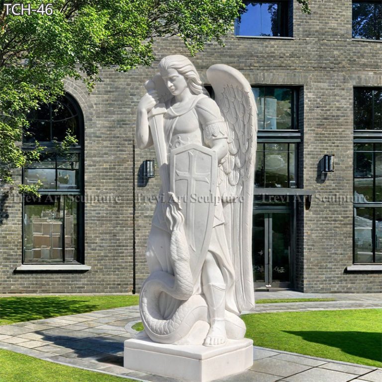 saint michael the archangel garden statues for church outdoor