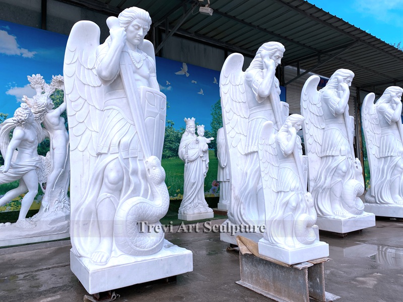 saint michael the archangel garden statues