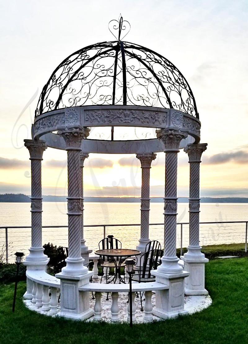 White marble gazebo