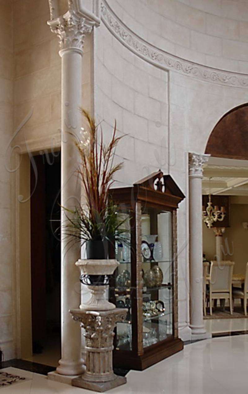 Marble Pillars in Different Styles: