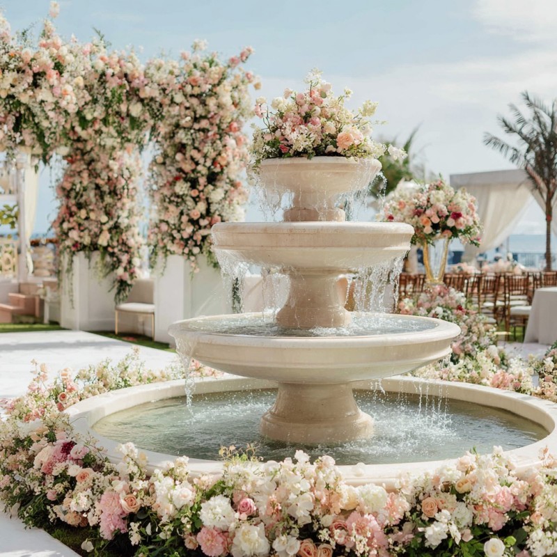 marble fountain for wedding