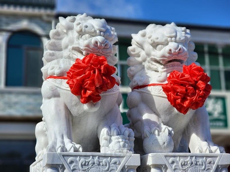 Foo Dog Sculpture Details