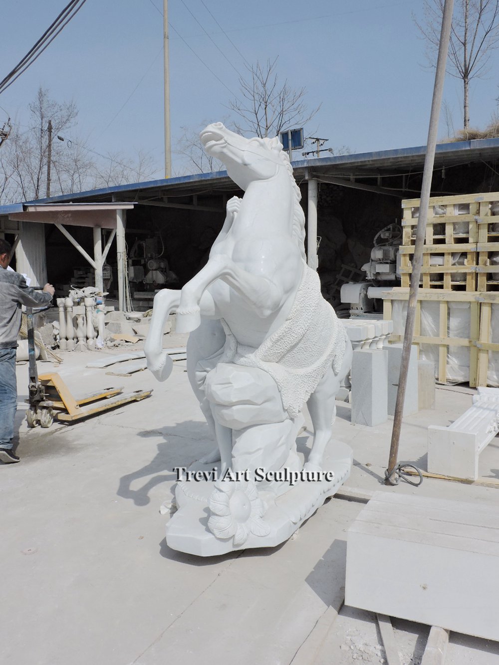 marble marly horses sculpture replica