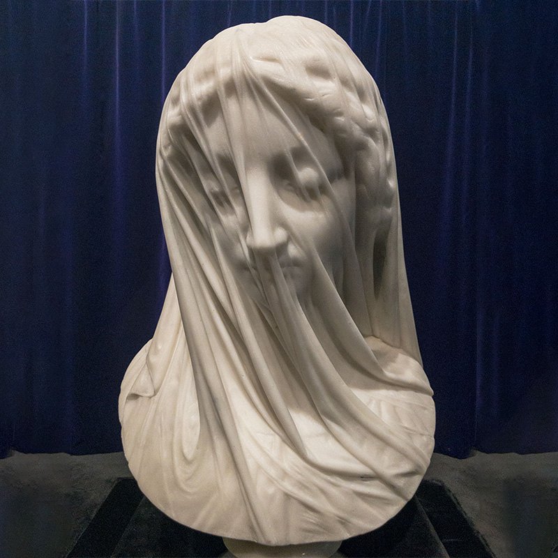 Where is The Veiled Virgin Statue?