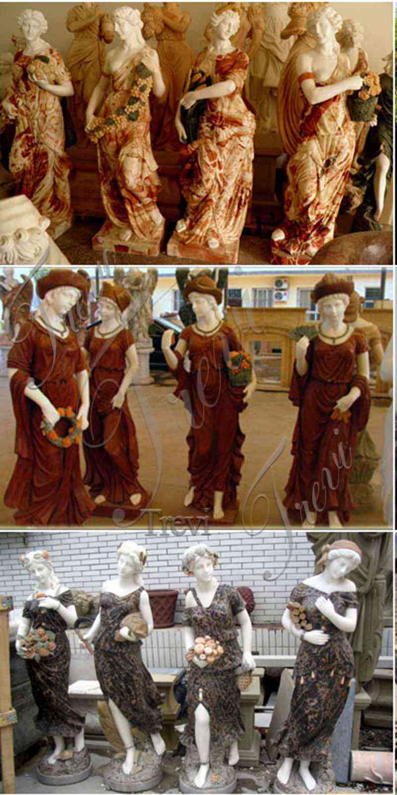 four seasons statues-Trevi Sculpture