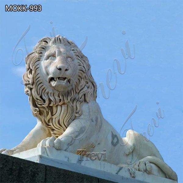 Life Size Marble Lion Statue Home Decor for Sale MOKK-993