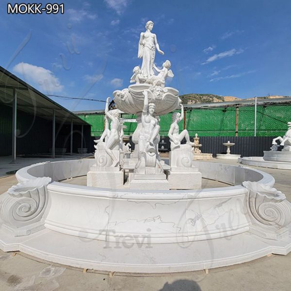Carved Marble Outdoor Water Fountain Statues Supplier MOKK-991