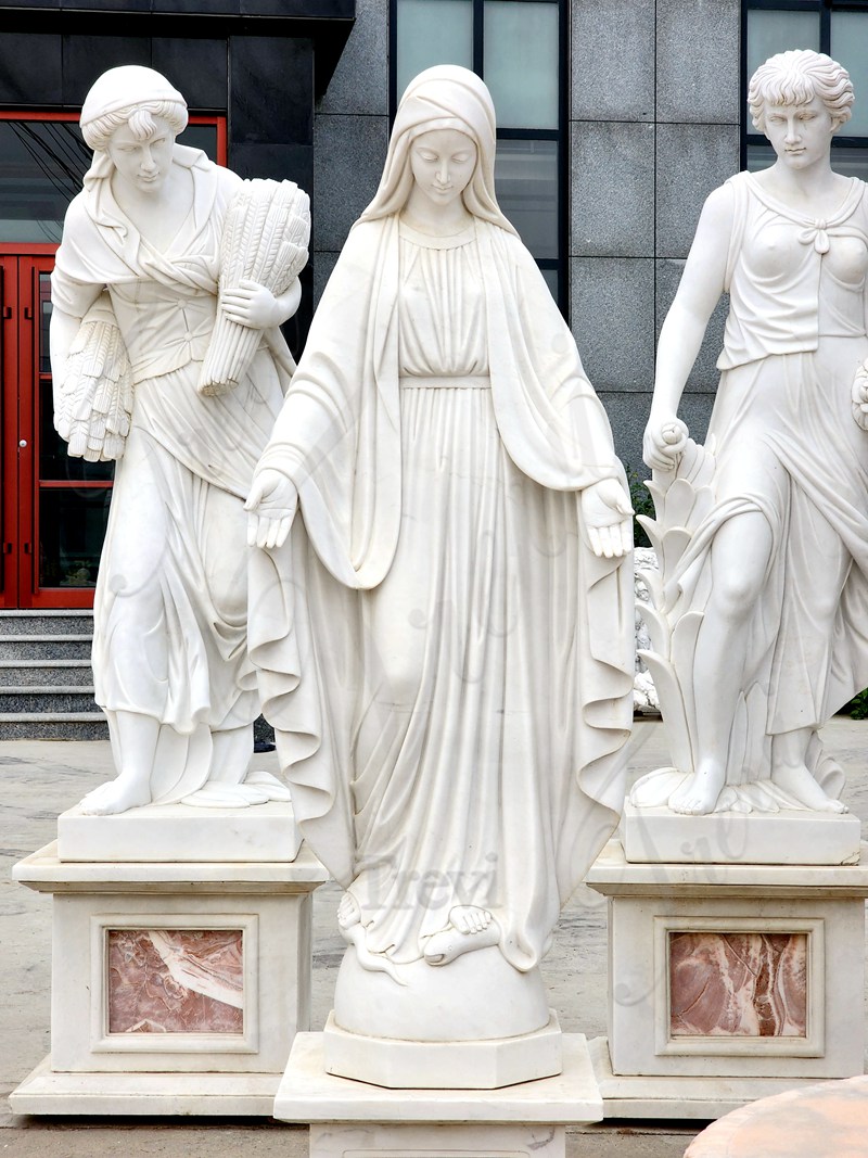 Mother Mary Statue Stepping on a Snake