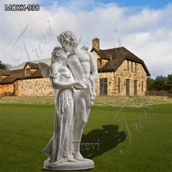 Famous Cupid and Psyche Marble Statue Garden Decor for Sale MOKK-938