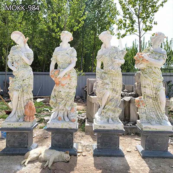 Outdoor Modern Marble Greek Garden Four Seasons Statues for Sale MOKK-984