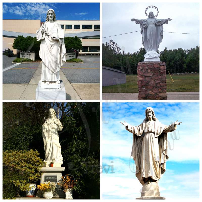 Where is the Sacred Heart of Jesus Statue?