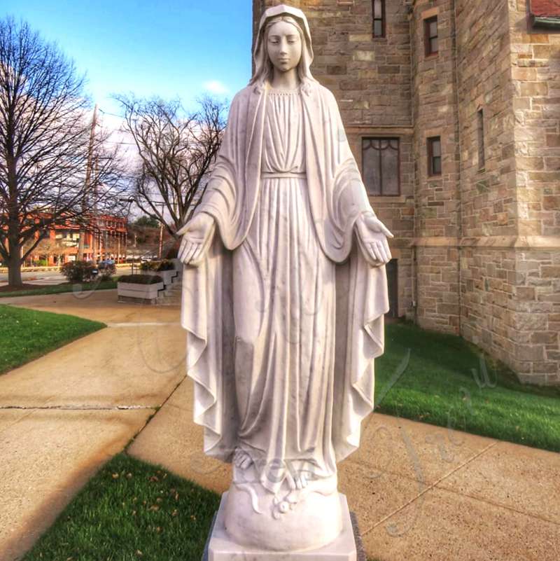 Mother Mary Statue Stepping on a Snake: