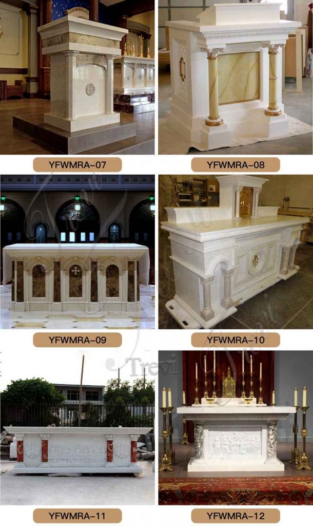 Luxurious Marble Main Altar Catholic Church Home Prayer for Sale CHS