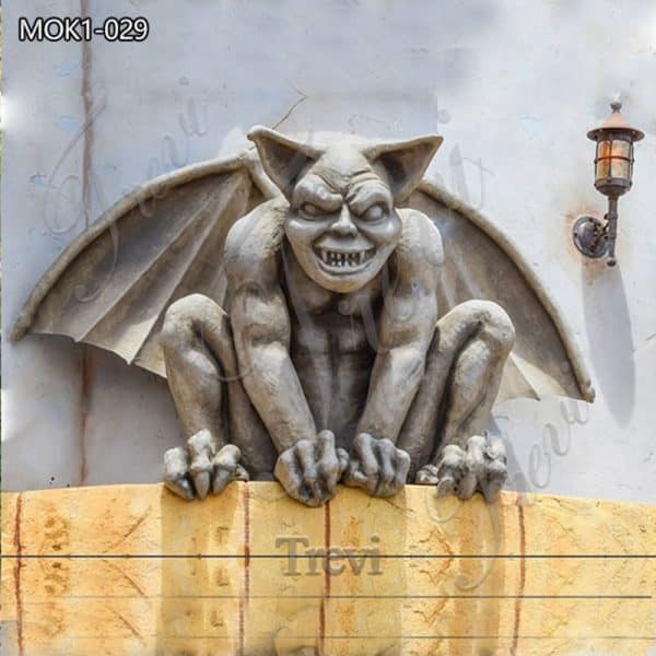 Antique Marble Gargoyle Statues Outdoor Roof Decor for Sale MOK1-029
