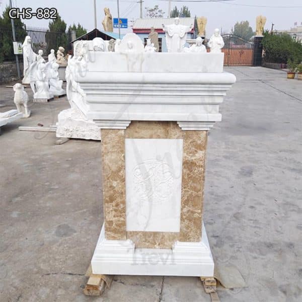 Carved Religious Marble Pulpits Catholic Church Decor for Sale CHS-882
