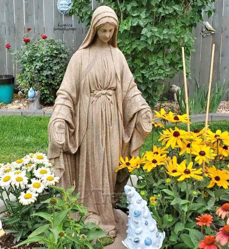 Outdoor Marble Virgin Mary Garden Statue for Sale CHS884 Trevi