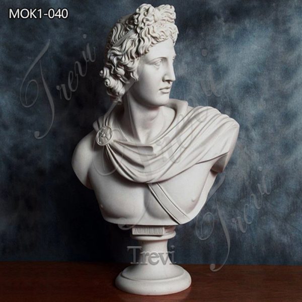 Apollo marble bust-Trevi Sculpture