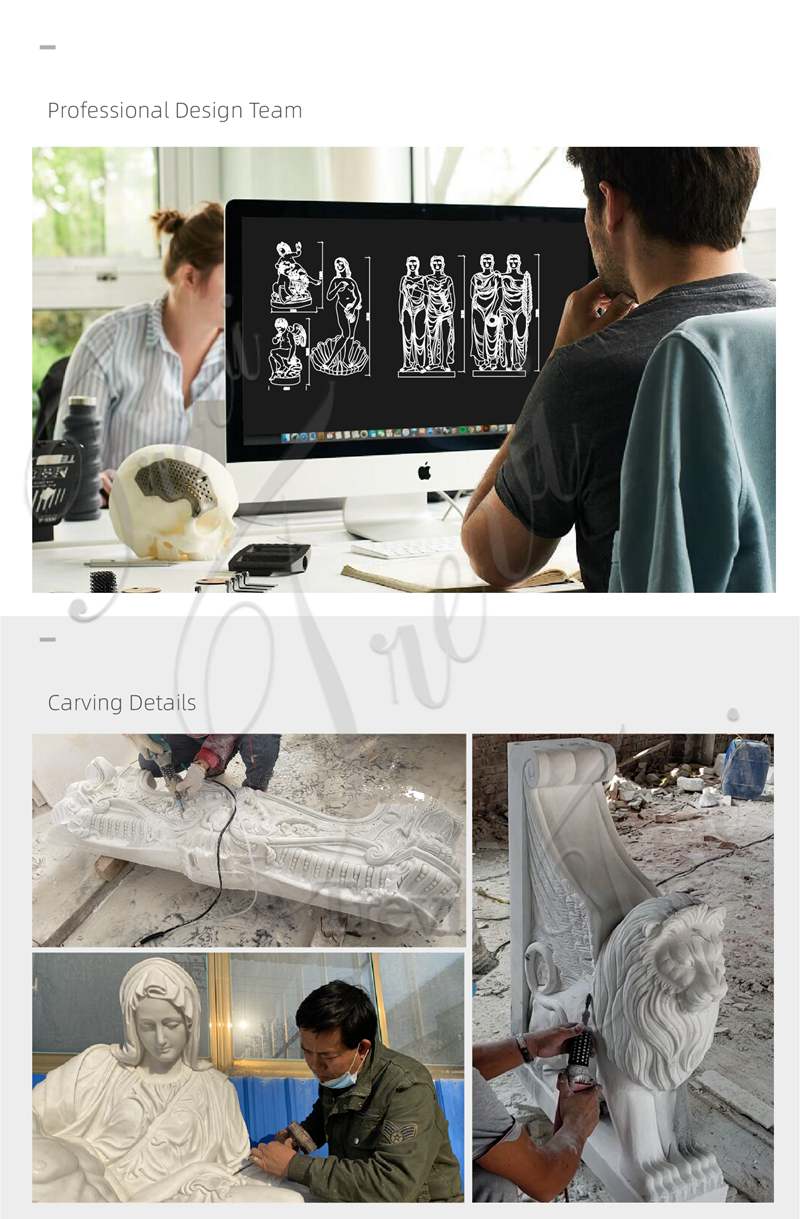 making of marble religious statues-Trevi Sculpture