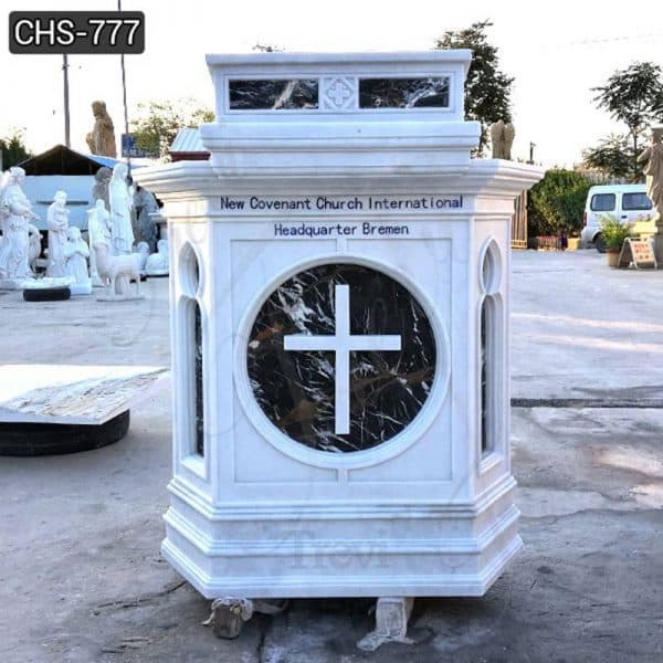 High-Quality Marble Pulpit for Catholic Church Decor Manufacturer CHS-777
