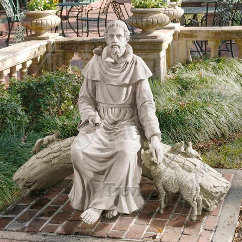 modern st francis garden statue-Trevi Sculpture