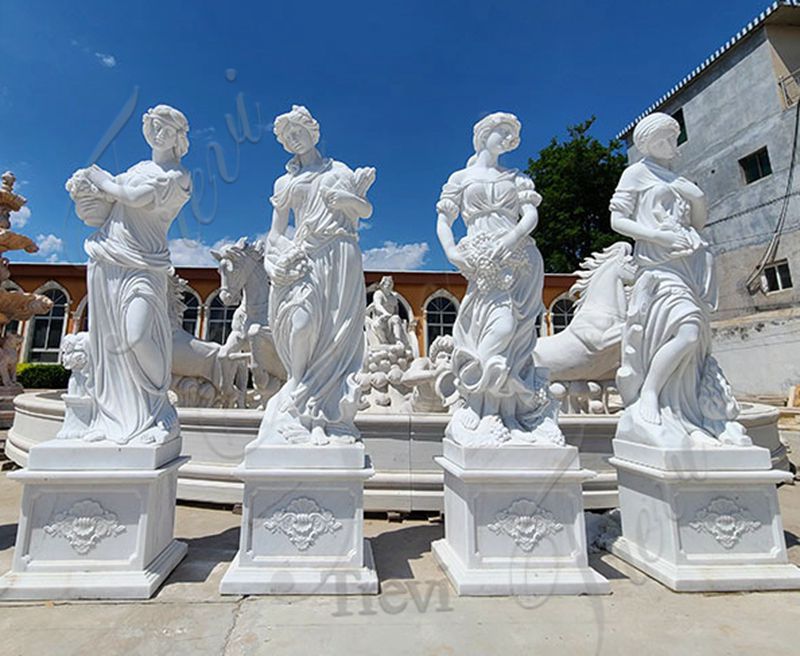 the four goddesses of the seasons-Trevi Sculpture
