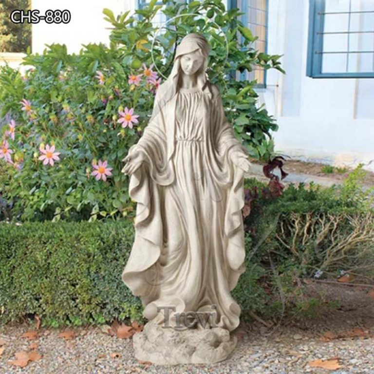 white virgin Mary statue-Trevi Sculpture