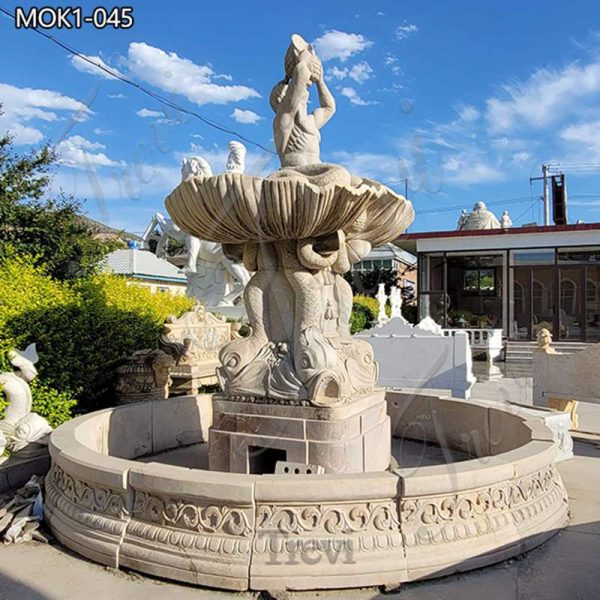 Large Outdoor Water Fountains with Fish Statue for Sale MOK1-045