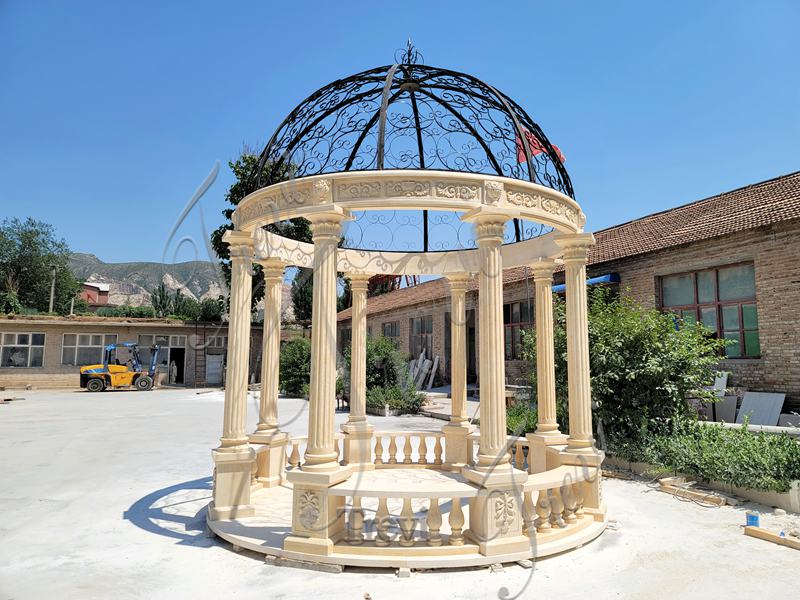 Marble gazebo wedding decor-Trevi Sculpture