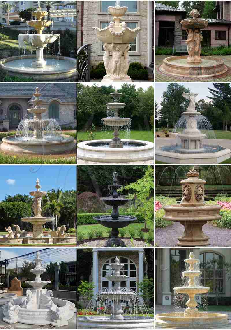 Marble outdoor water fountain for sale-Trevi Sculpture