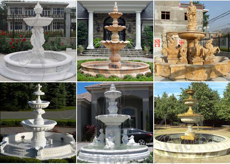 Marble outdoor water fountains for sale-Trevi Sculpture