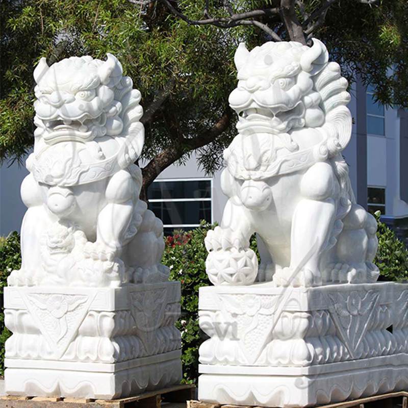 antique marble lions for sale-Trevi Sculpture