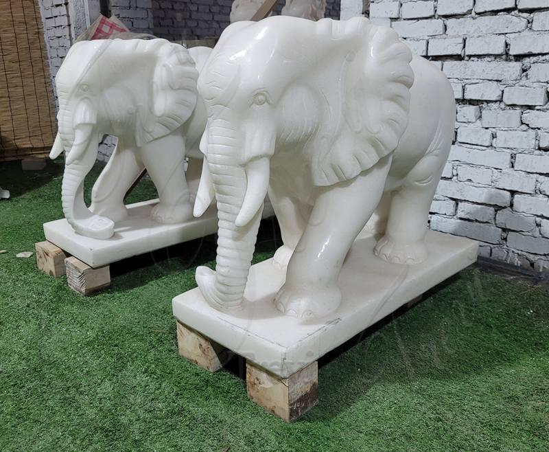 fine carvings of marble elephant statues-Trevi Sculpture