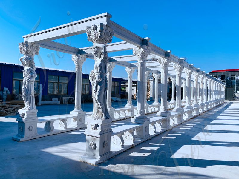 marble gazebo for sale-Trevi Sculpture