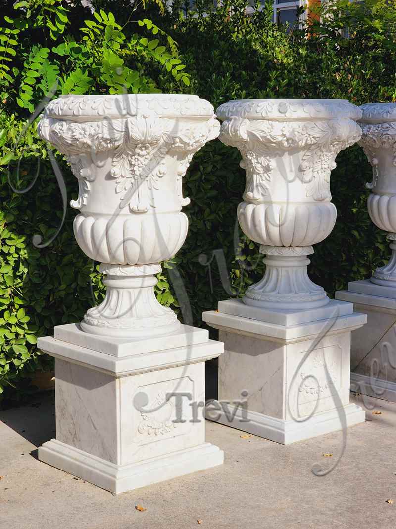 outdoor marble planter-Trevi Sculpture