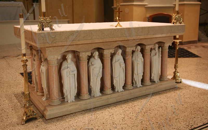 Marble altar table-Trevi Sculpture