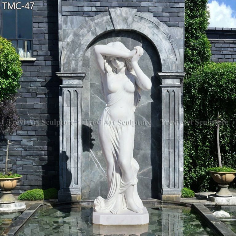 white marble nude lady statue for sale