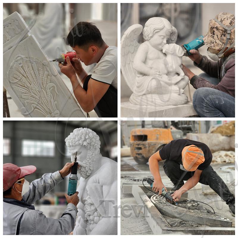 carving for the marble statue-Trevi Sculpture