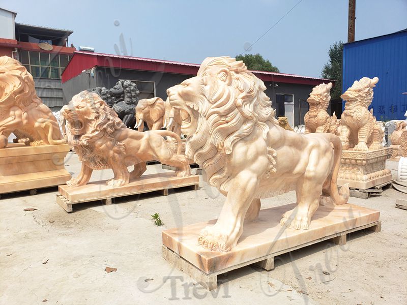 garden lions sculpture-Trevi Sculpture