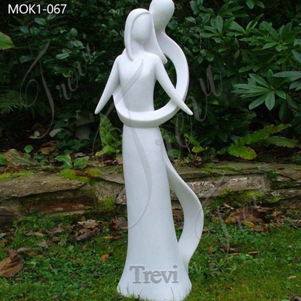 Contemporary Abstract Marble Infinite Love Statue for Sale MOK1-067