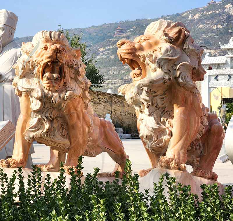 lion statue for home entrance-Trevi Sculpture