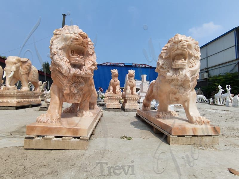 lion statues for driveway-Trevi Sculpture