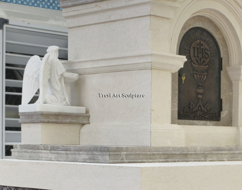 marble altar and tabernacle details
