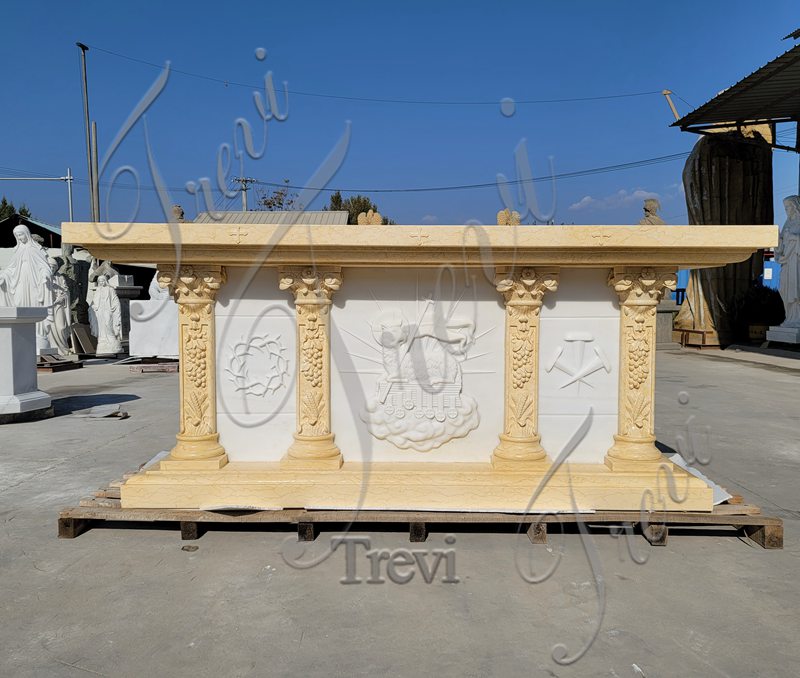 marble altar for home-Trevi Sculpture